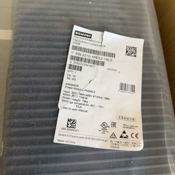 SIEMENS 6SL32101PE321AL0 - immagine 2