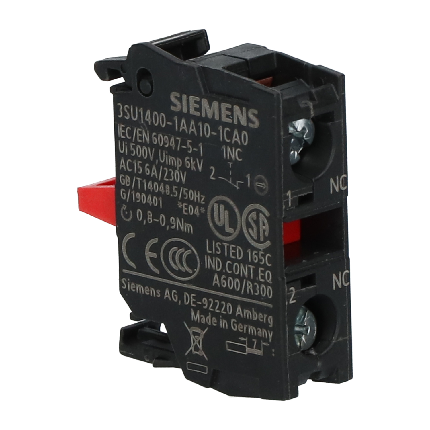 SIEMENS_3SU14001AA101CA0.jpg SIEMENS 3SU14001AA101CA0 Ricambi elettrici e automazione